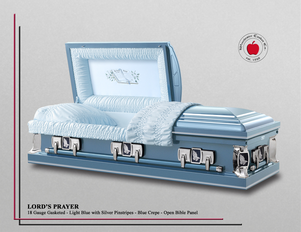 Lords Prayer Light Blue